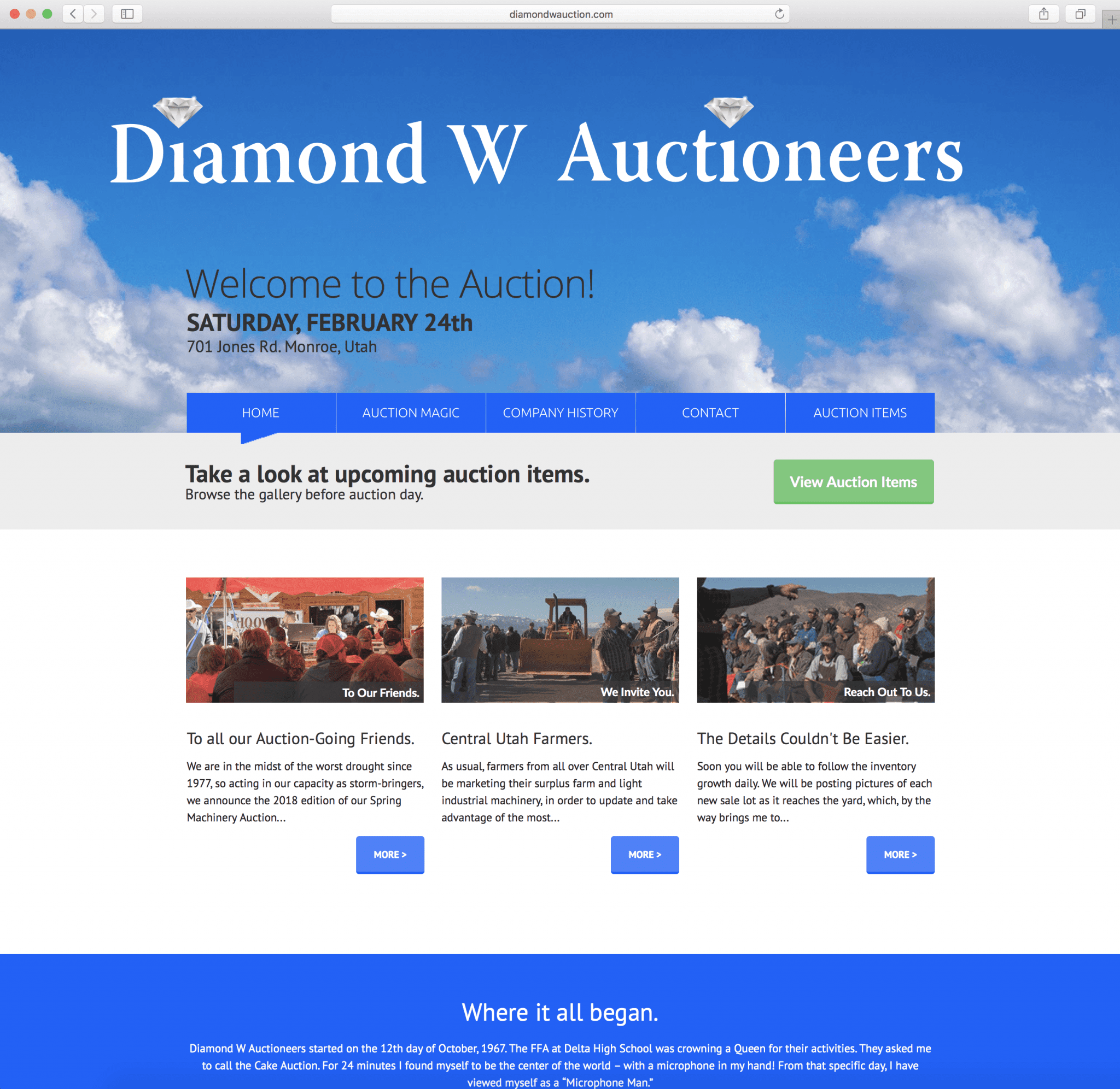 Diamond W Auction